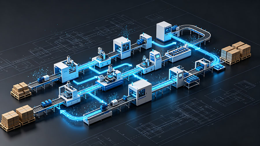 陇西县生产线工艺流程演示动画制作_工业自动化产线三维工艺仿真动画公司